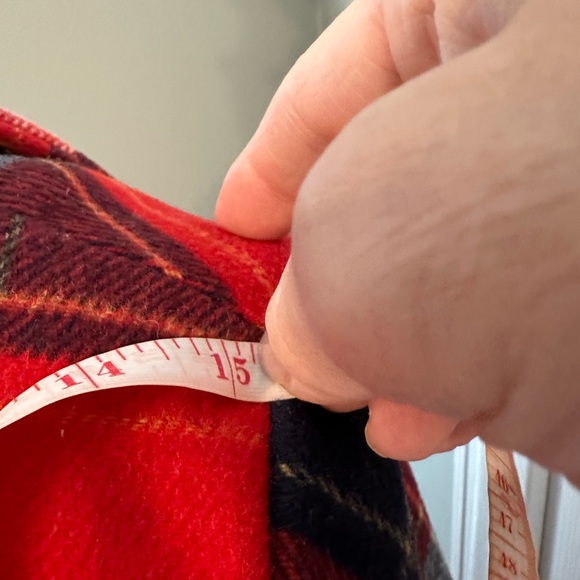 HOLLISTER PLAID DOUBLE BREASTED 3/4 SLEEVE PEACOAT - Picture 6 of 15